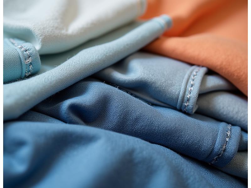 Close-up of premium, softly textured fabric with visible stitching details, emphasizing quality.