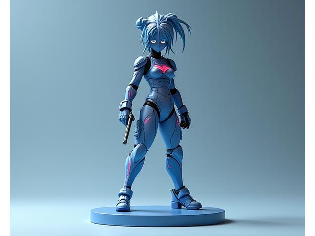 Highly detailed collectible toy of a heroic character from a Pixel Hearth comic, standing on a display base.