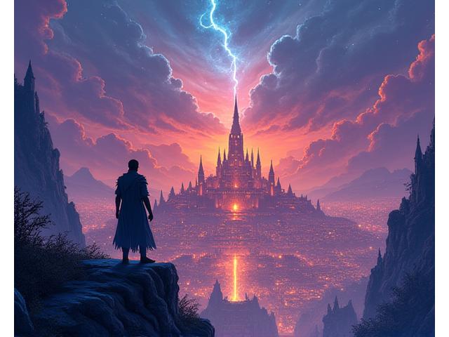 Cover art for 'Chronicles of Lumina, Vol. 3' comic book featuring a glowing, ancient city.
